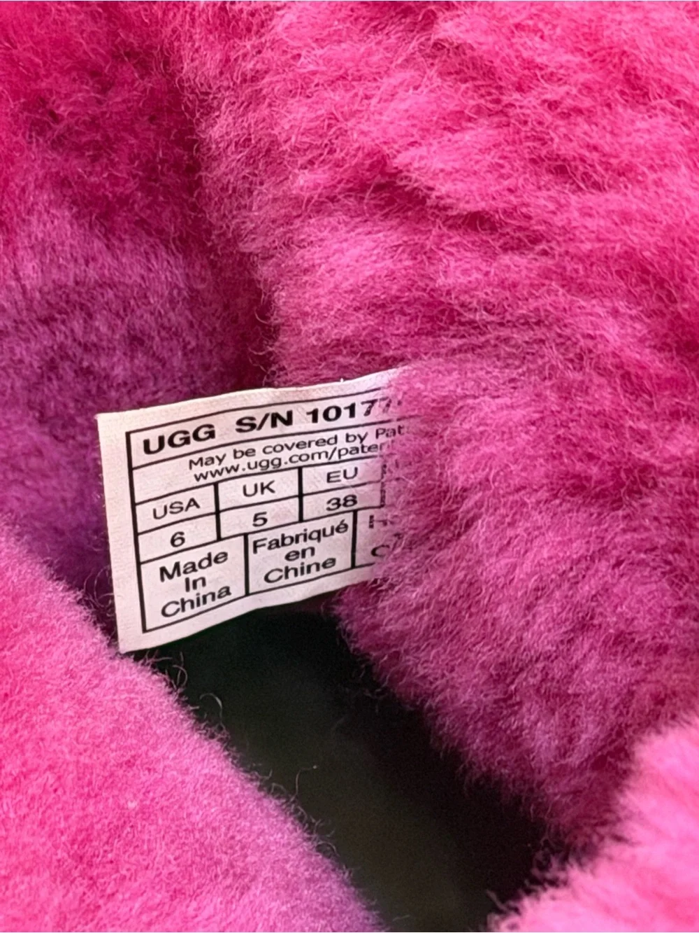 UGG Bright Pink Shearling Boots